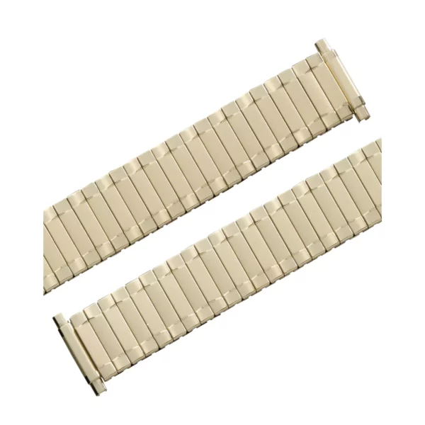 Eulit Flex Edelstahl Uhrenarmband - Teleskop-Anstoß - Gold – Bild 2