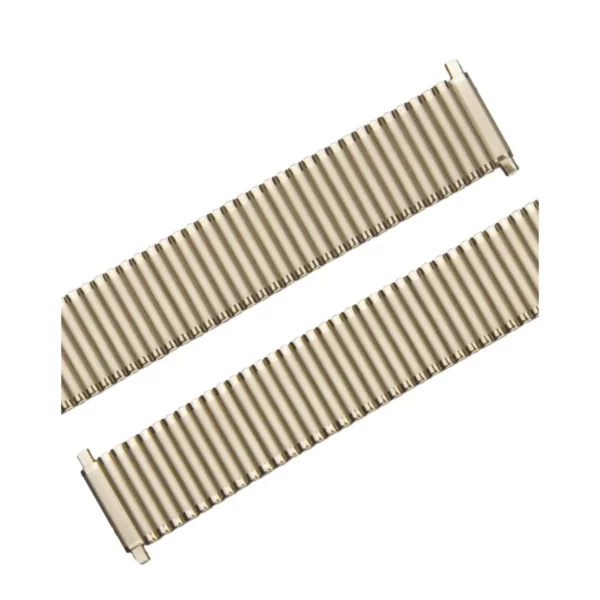 Eulit Flex Edelstahl Uhrenarmband - Teleskop-Anstoß - Gold – Bild 2