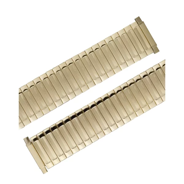 Eulit Flex Edelstahl Uhrenarmband - Teleskop-Anstoß - Gold – Bild 2