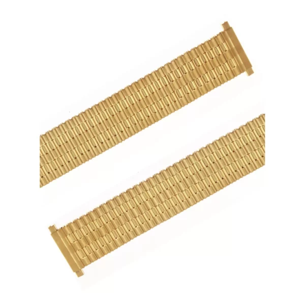 Eulit Flex Edelstahl Uhrenarmband - Teleskop-Anstoß - Gold – Bild 2