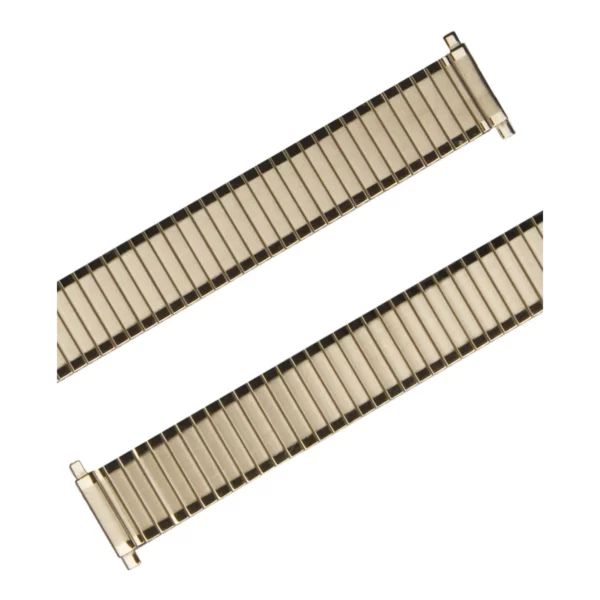 Eulit Flex Edelstahl Uhrenarmband - Teleskop-Anstoß - Gold – Bild 2