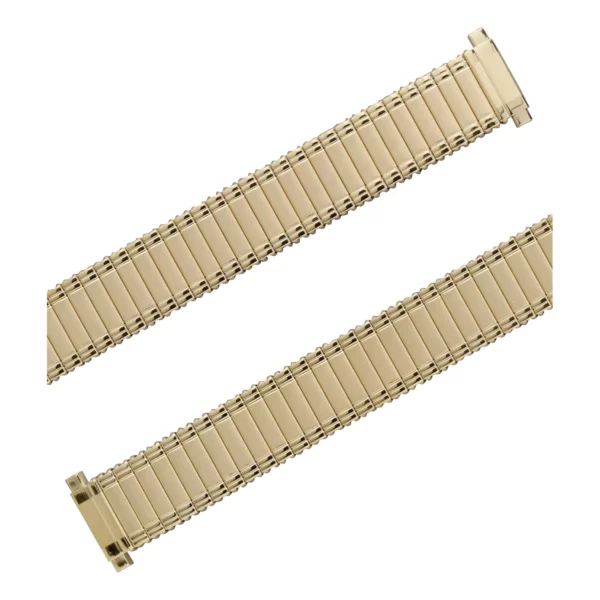 Eulit Flex Edelstahl Uhrenarmband - Teleskop-Anstoß - Gold – Bild 2