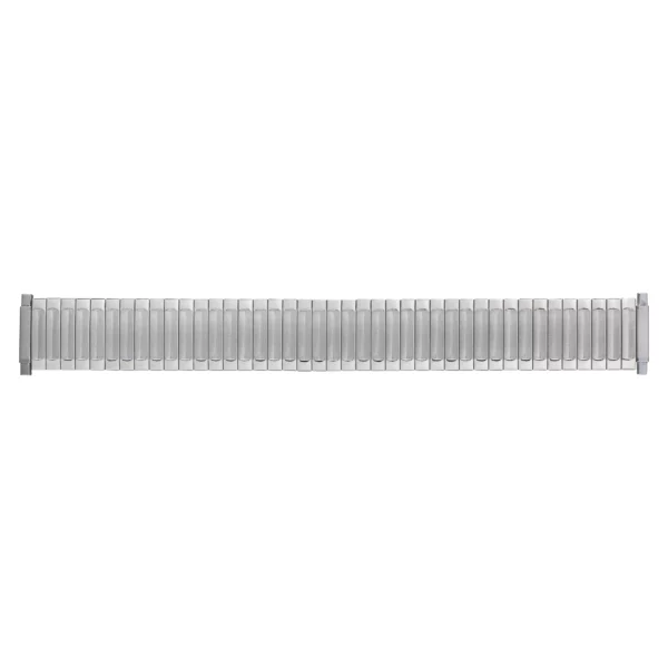 Eulit Flex Edelstahl Uhrenarmband - Teleskop-Anstoß - Silber