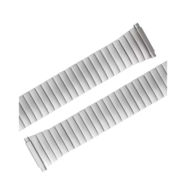 Eulit Flex Edelstahl Uhrenarmband - Teleskop-Anstoß - Silber – Bild 2