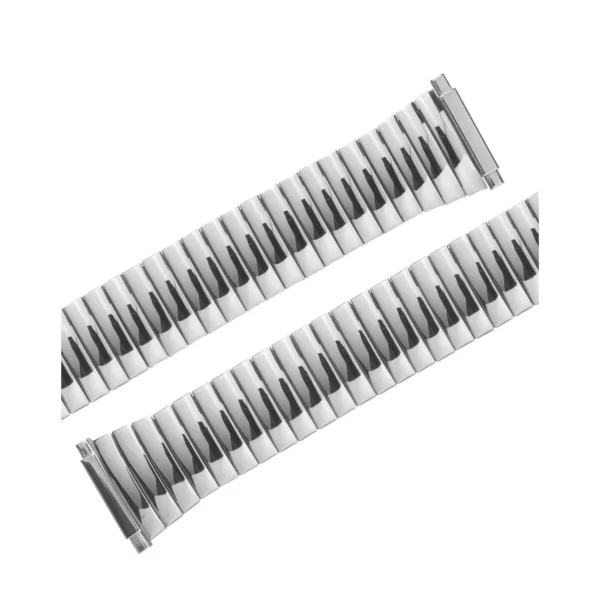 Eulit Flex Edelstahl Uhrenarmband - Teleskop-Anstoß - Silber – Bild 2