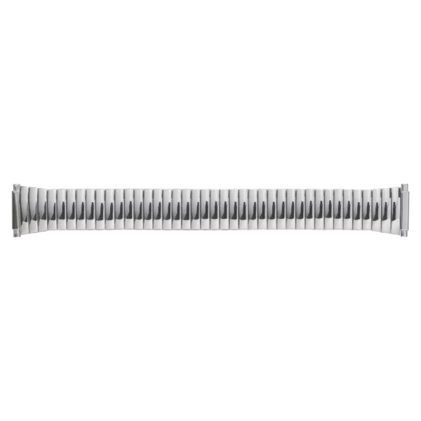Eulit Flex Edelstahl Uhrenarmband - Teleskop-Anstoß - Silber