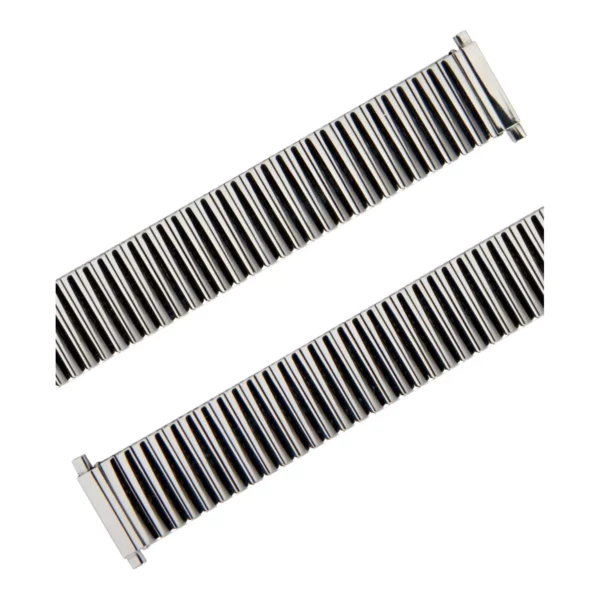 Eulit Flex Edelstahl Uhrenarmband - Teleskop-Anstoß - Silber – Bild 2