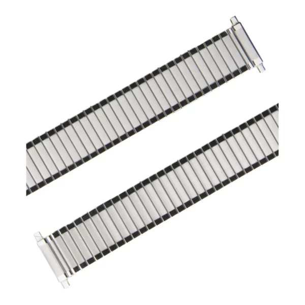 Eulit Flex Edelstahl Uhrenarmband - Teleskop-Anstoß - Silber – Bild 2
