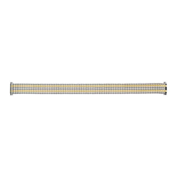 Eulit Flex Edelstahl Uhrenarmband - Teleskop-Anstoß - Silber/Gold