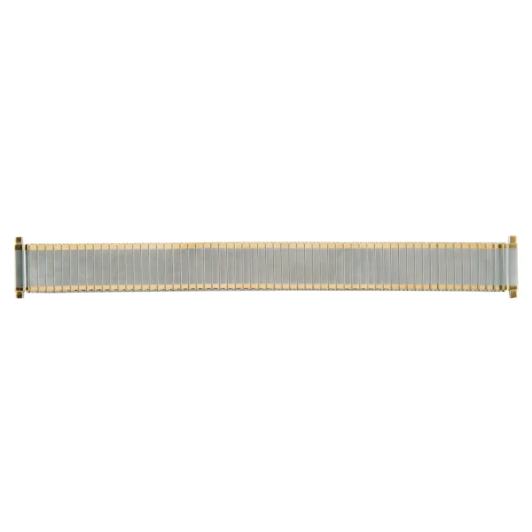 Eulit Flex Edelstahl Uhrenarmband - Teleskop-Anstoß - Silber/Gold