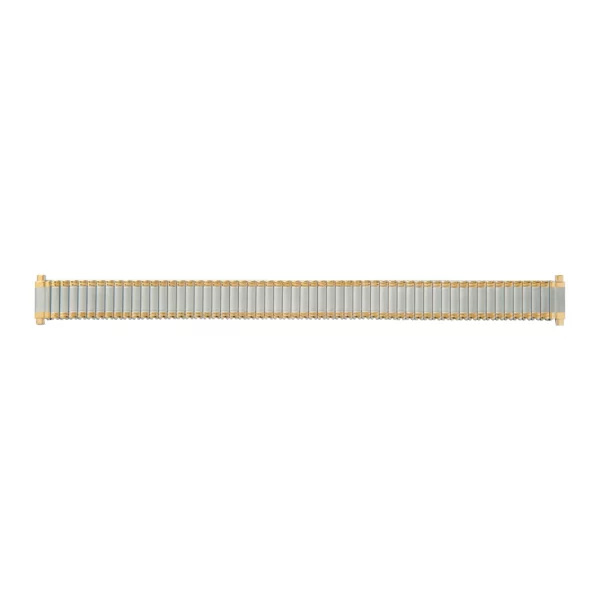 Eulit Flex Edelstahl Uhrenarmband - Teleskop-Anstoß - Silber/Gold