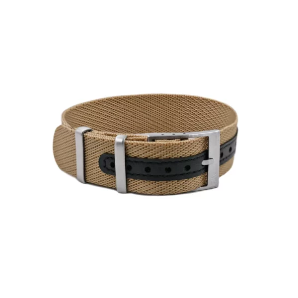 WB Original Premium Einteiliges verstellbares Nylon-Uhrenarmband - Khaki