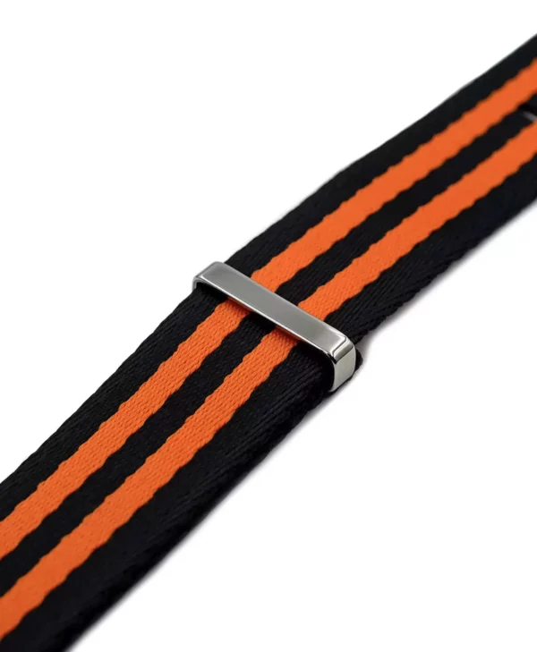 WB Original Premium Nylon-Uhrenarmband - Schwarz/Orange – Bild 2
