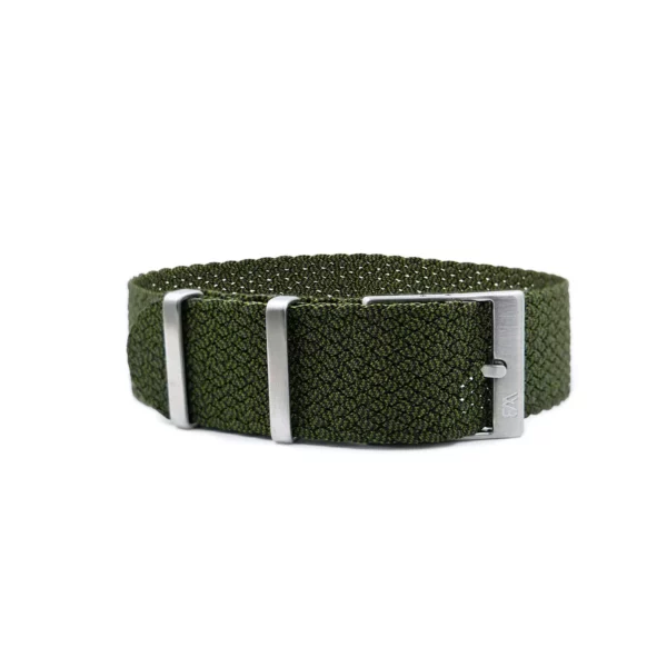 WB Original Premium Perlon-Uhrenarmband - Grün/Schwarz