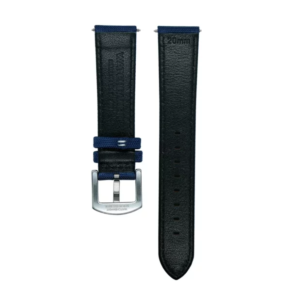 WB Original Premium Segeltuch-Uhrenarmband - Blau/Weiß – Bild 3