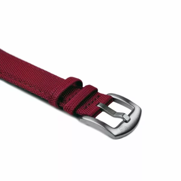 WB Original Premium Segeltuch-Uhrenarmband - Burgunderrot – Bild 2
