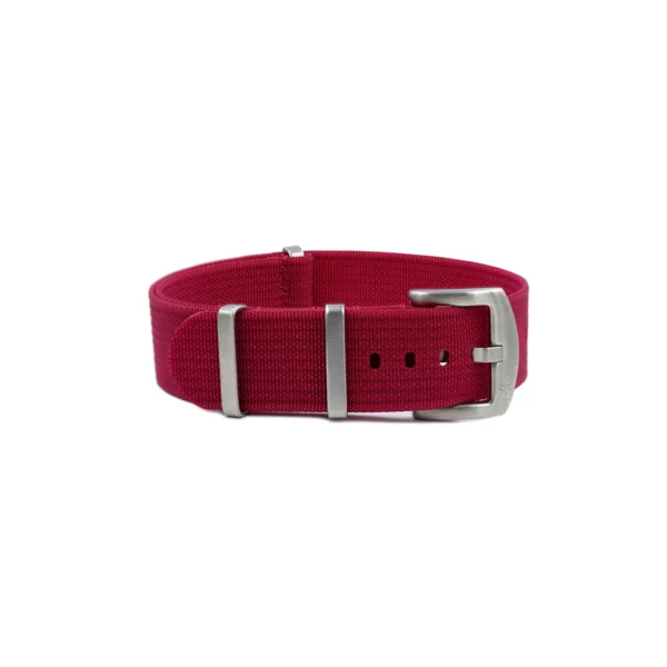 WB Original Geripptes Nylon-Uhrenarmband - Dunkelrosa