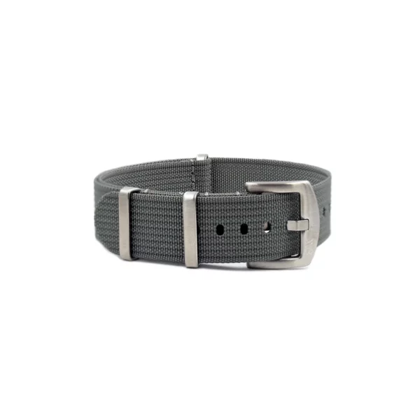WB Original Geripptes Nylon-Uhrenarmband - Grau