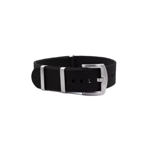 WB Original Geripptes Nylon-Uhrenarmband - Schwarz