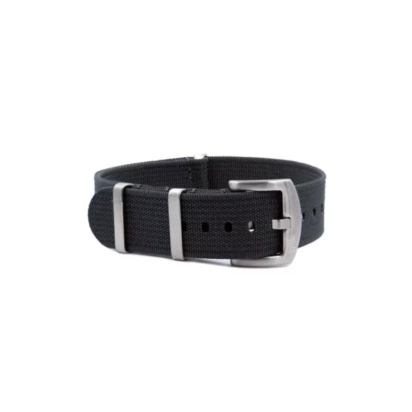 WB Original Geripptes Nylon-Uhrenarmband - Dunkelgrau