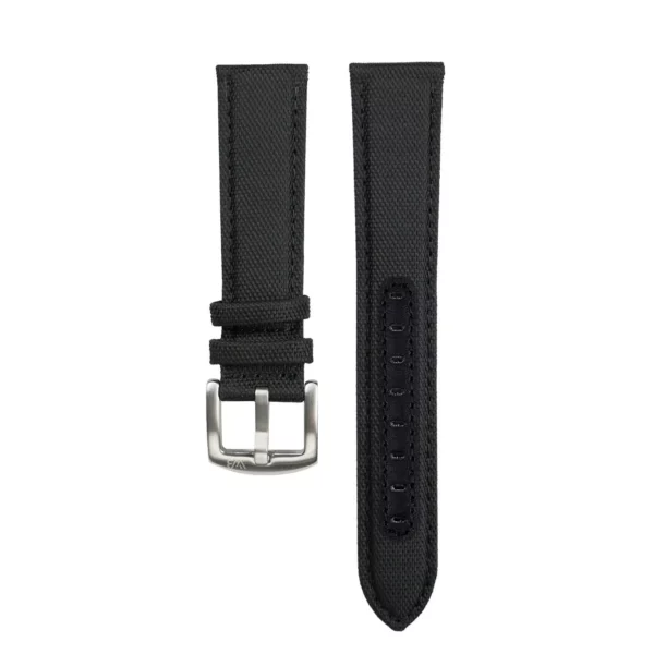 WB Original Premium Segeltuch-Uhrenarmband - Schwarz
