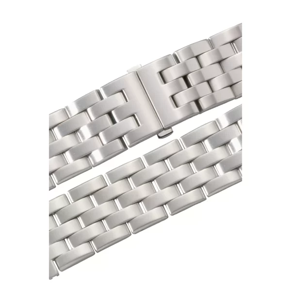 Stalux Edelstahl Uhrenarmband - Massiv - Silber – Bild 2