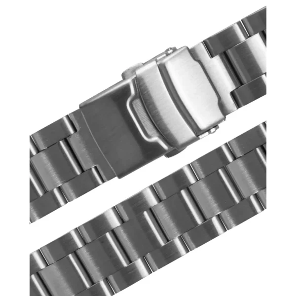 Stalux Edelstahl Uhrenarmband - Massiv - Silber – Bild 2