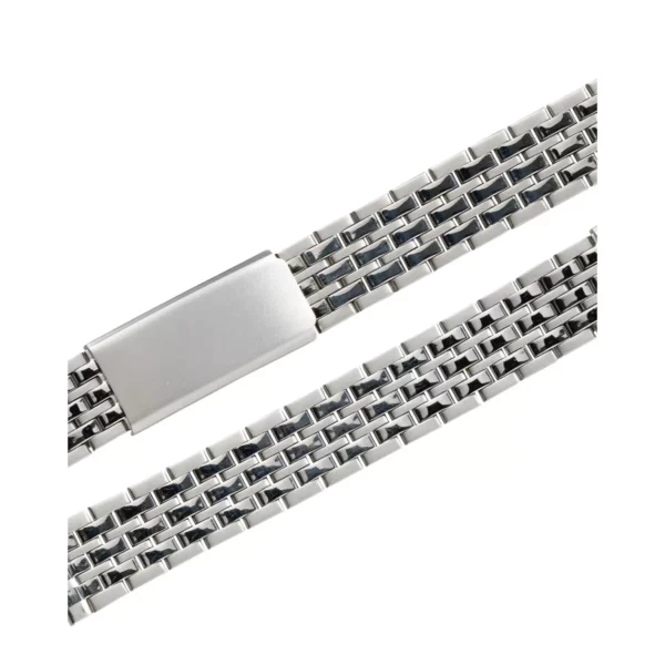 Stalux Edelstahl Uhrenarmband - Wechsel-Anstöße - 12 & 14 mm - Silber – Bild 2
