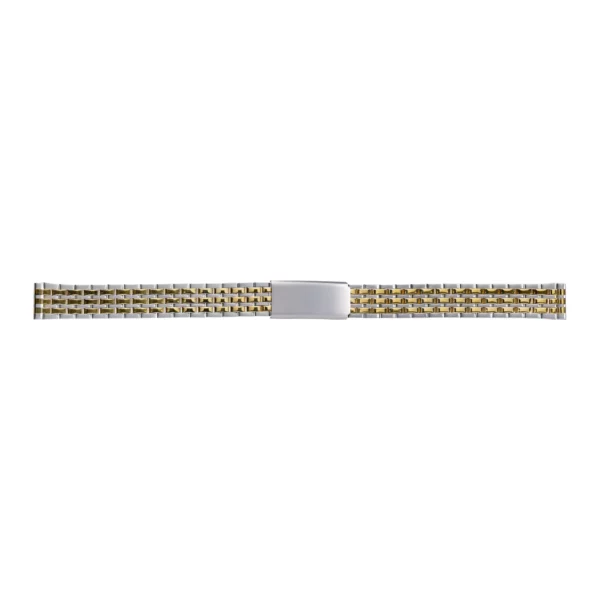 Stalux Edelstahl Uhrenarmband - Wechsel-Anstöße - 12 & 14 mm - Silber/Gold