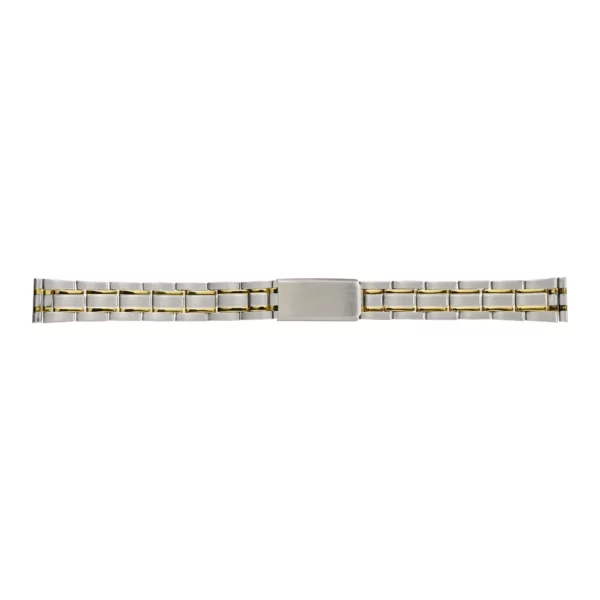 Stalux Edelstahl Uhrenarmband - Wechsel-Anstöße - 14 & 16 mm - Silber/Gold