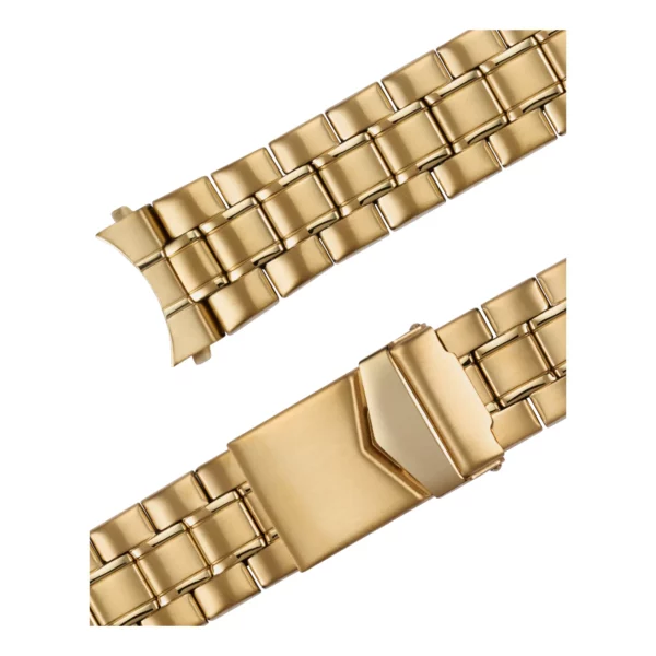 Stalux Edelstahl Uhrenarmband - Wechsel-Anstöße - 18, 20 & 22 mm - Gold – Bild 2