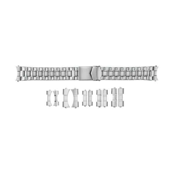 Stalux Edelstahl Uhrenarmband - Wechsel-Anstöße - 18, 20 & 22 mm - Silber