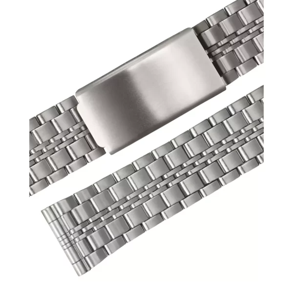 Stalux Edelstahl Uhrenarmband - Wechsel-Anstöße - 18 & 20 mm - Silber – Bild 2