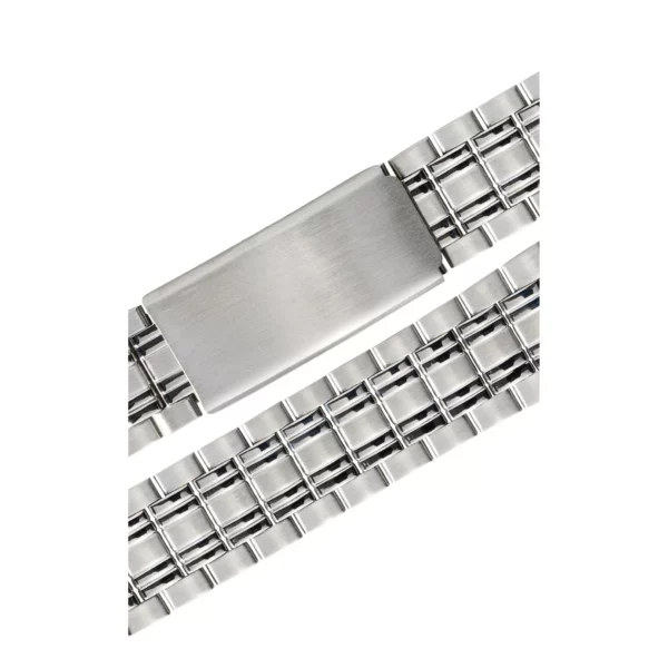 Stalux Edelstahl Uhrenarmband - Wechsel-Anstöße - 18 & 20 mm - Silber – Bild 2