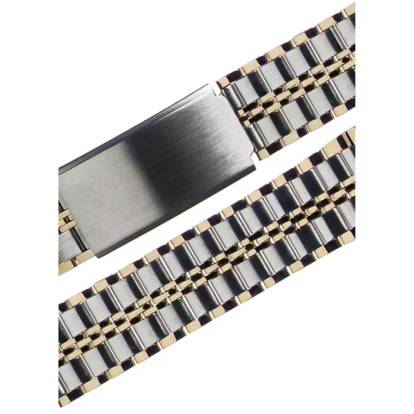Stalux Edelstahl Uhrenarmband - Wechsel-Anstöße - 18 & 20 mm - Silber/Gold – Bild 2