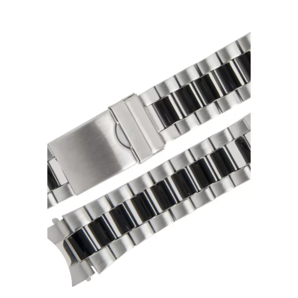 Stalux Edelstahl Uhrenarmband - Wechsel-Anstöße - 22, 24 & 26 mm - Silber – Bild 2