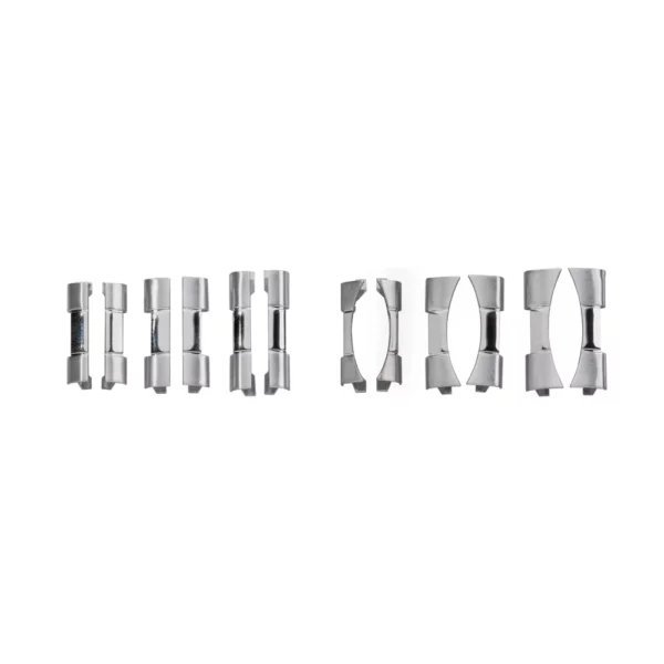 Stalux Edelstahl Uhrenarmband - Wechsel-Anstöße - 22, 24 & 26 mm - Silber – Bild 3