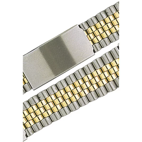 Stalux Edelstahl Uhrenarmband - Silber/Gold – Bild 2