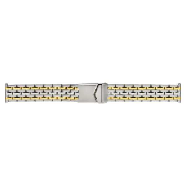 Stalux Edelstahl Uhrenarmband - Silber/Gold