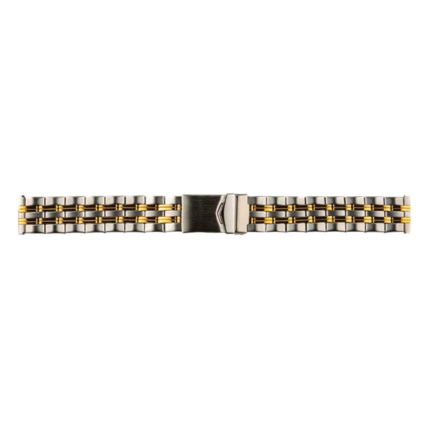 Stalux Edelstahl Uhrenarmband - Silber/Gold