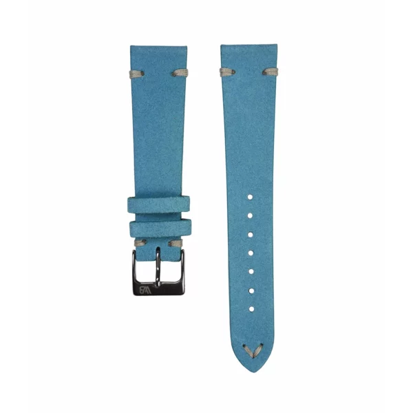 WB Original Wildleder-Uhrenarmband - Vintage Hellblau