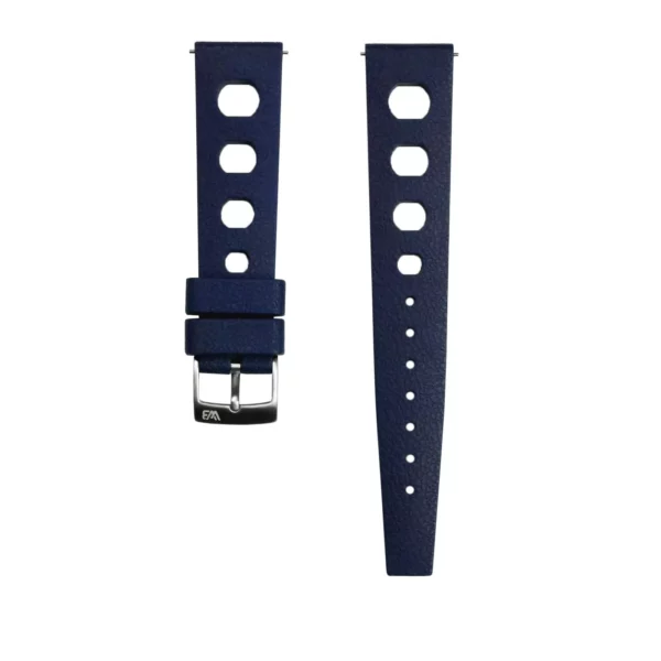 WB Original Vintage Style Kautschuk-Uhrenarmband - Blau