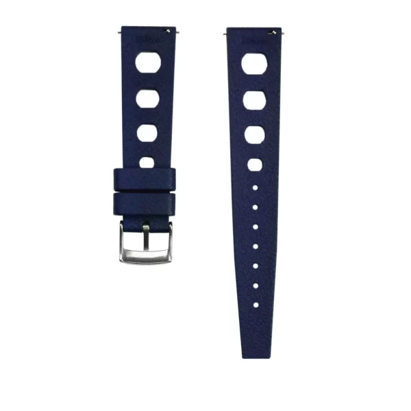 WB Original Vintage Style Kautschuk-Uhrenarmband - Blau – Bild 2