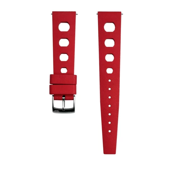 WB Original Vintage Style Kautschuk-Uhrenarmband - Rot