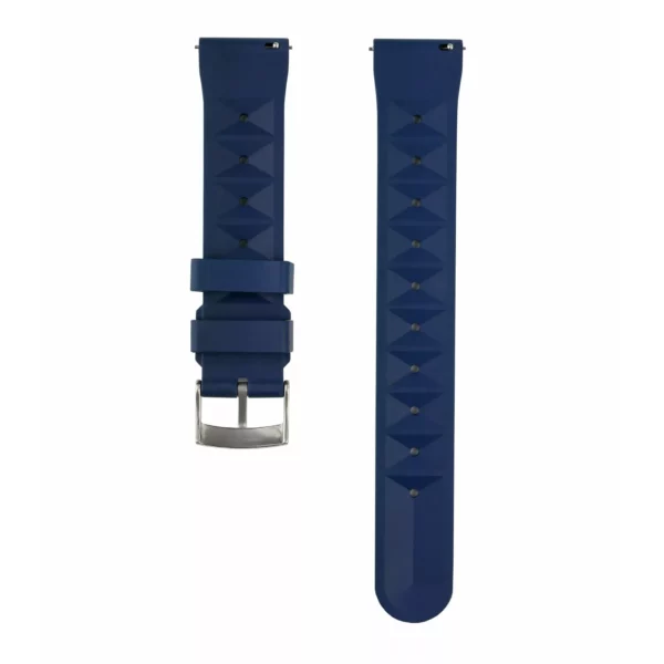 WB Original Kautschuk-Uhrenarmband mit Waffel-Muster - Blau – Bild 3