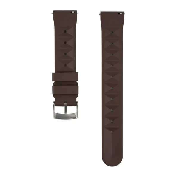 WB Original Kautschuk-Uhrenarmband mit Waffel-Muster - Braun – Bild 3