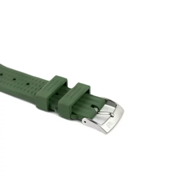 WB Original Kautschuk-Uhrenarmband mit Waffel-Muster - Grün – Bild 2