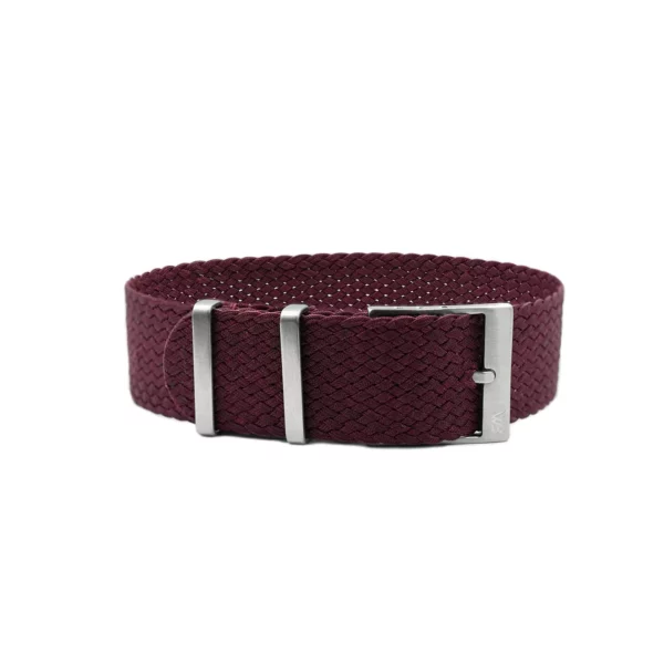 WB Original Premium Perlon-Uhrenarmband - Burgunderrot