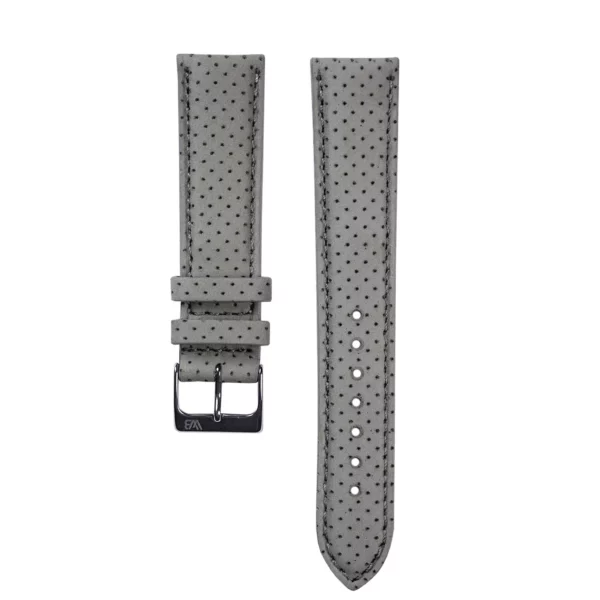 WB Original Nubukleder-Uhrenarmband - Grau