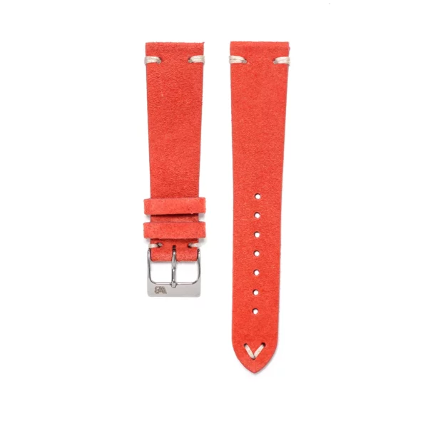 WB Original Wildleder-Uhrenarmband - Vintage Rot